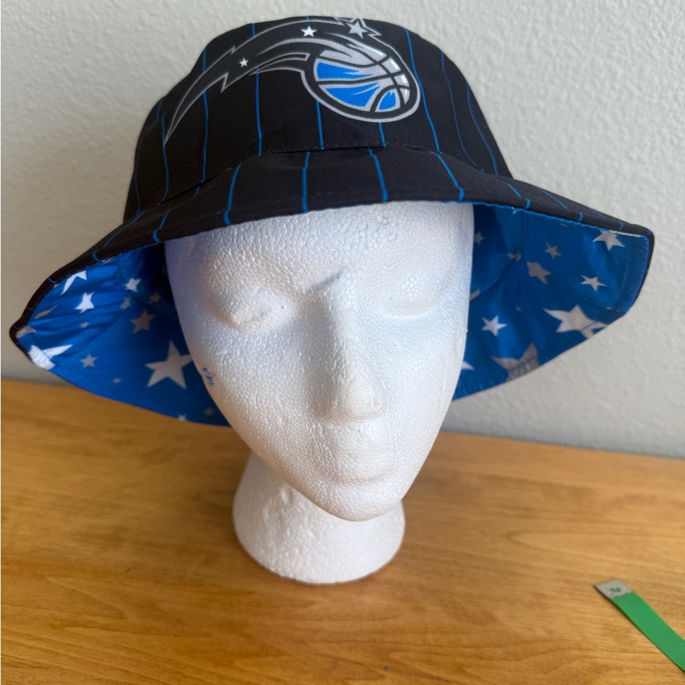 Orlando Magic Reversible Black and Blue Bucket Hat-NWT